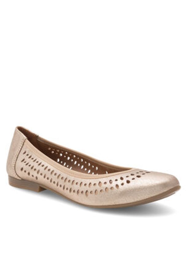 Lasocki Baleriny RST-ELENA-10 Złoty. Kolor: złoty. Materiał: skóra