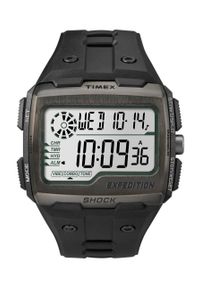 Timex zegarek TW4B02500 Expedition Grid Shock. Rodzaj zegarka: cyfrowe. Kolor: czarny. Materiał: materiał, tworzywo sztuczne