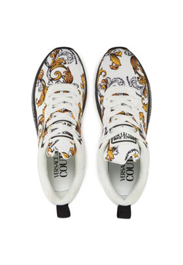 Versace Jeans Couture Sneakersy 78YA3SA1 Biały. Kolor: biały. Materiał: materiał