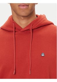 United Colors of Benetton - United Colors Of Benetton Bluza 342ZU201K Bordowy Regular Fit. Kolor: czerwony. Materiał: bawełna #5