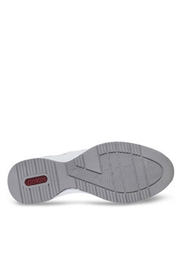 Rieker Sneakersy N4315-80 Biały. Kolor: biały. Materiał: skóra