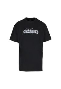 Urban Classics - Męska Koszulka Cursive Logo Heavyweight Oversized T-shirt. Kolor: czarny