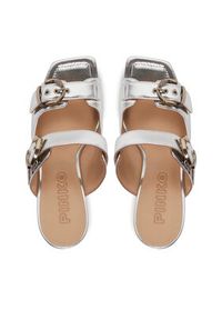 Pinko - PINKO Klapki Lisa 13 SD0309 P049 Srebrny. Kolor: srebrny. Materiał: skóra