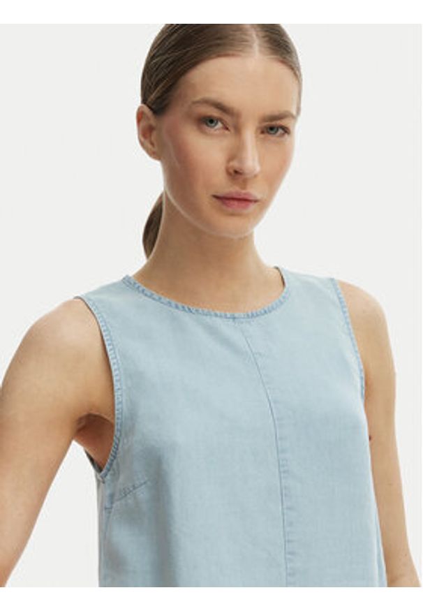 only - ONLY Top Dorsi 15363996 Niebieski Loose Fit. Kolor: niebieski. Materiał: lyocell