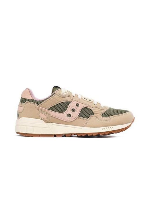 Buty do chodzenia damskie Saucony Shadow 5000. Zapięcie: sznurówki. Kolor: wielokolorowy, beżowy. Materiał: guma, tkanina, zamsz, materiał, syntetyk. Szerokość cholewki: normalna. Sport: turystyka piesza