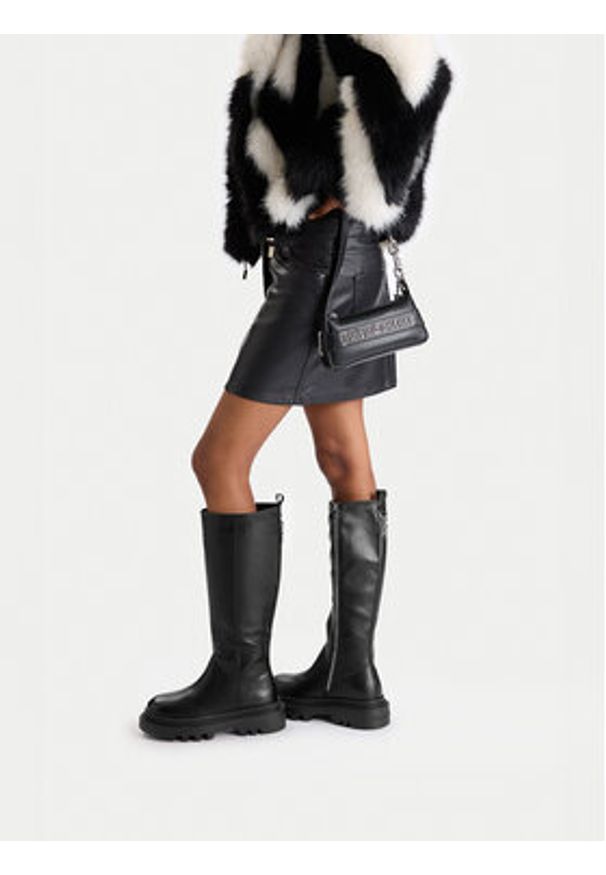 Juicy Couture Kozaki CEO-HY63020S-8 Czarny. Kolor: czarny. Materiał: materiał