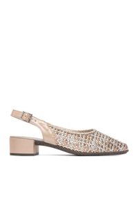 Czółenka Rieker. Kolor: złoty #1