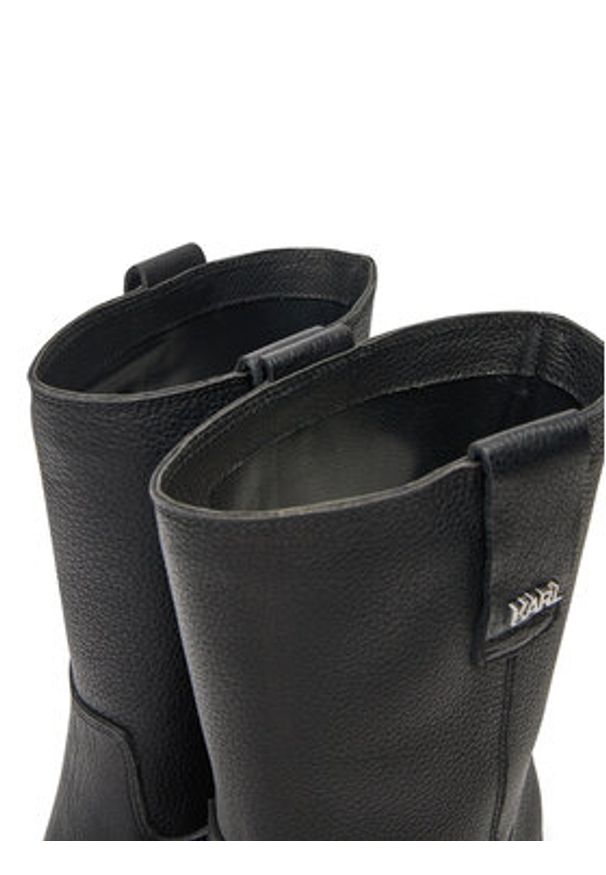Karl Lagerfeld - KARL LAGERFELD Botki KL41874 Czarny. Kolor: czarny. Materiał: skóra