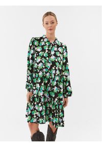 YAS Sukienka koszulowa 26030717 Kolorowy Regular Fit. Materiał: wiskoza. Wzór: kolorowy. Typ sukienki: koszulowe