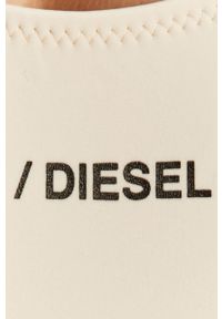 Diesel - Strój kąpielowy. Kolor: kremowy. Materiał: nylon, materiał, dzianina, elastan. Wzór: nadruk #2