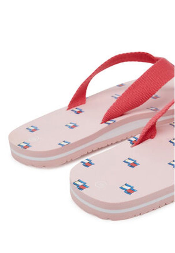TOMMY HILFIGER - Tommy Hilfiger Japonki T3A8-33807-0058X S Różowy. Kolor: różowy. Materiał: materiał