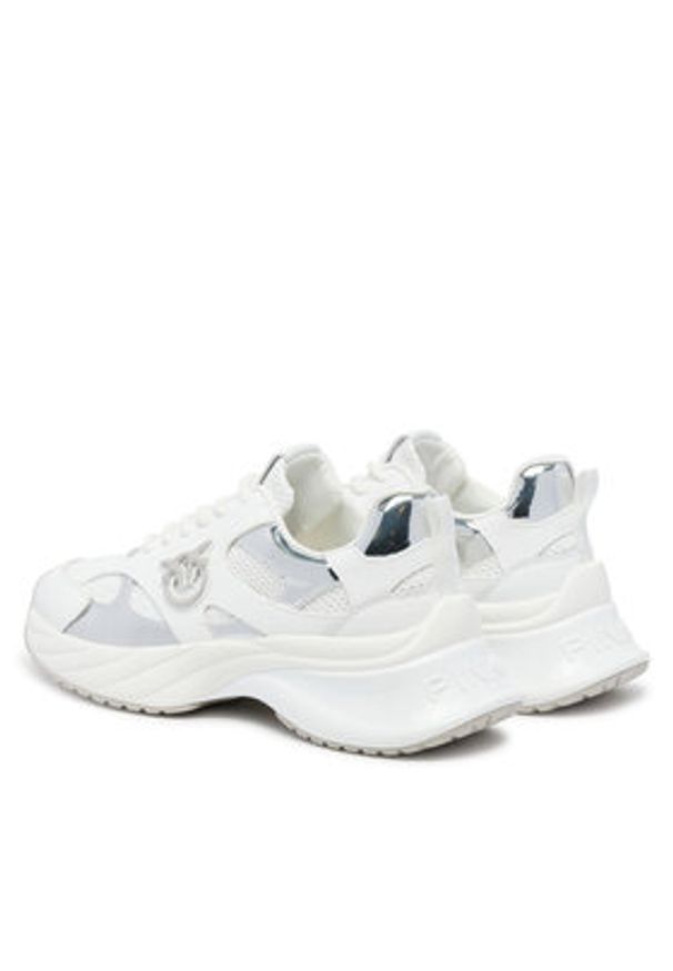 Pinko - PINKO Sneakersy Ariel 15 SS0067E022 Biały. Kolor: biały. Materiał: materiał