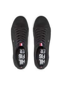 TOMMY HILFIGER - Tommy Hilfiger Tenisówki Harlow 1D FM0FM00596 Czarny. Kolor: czarny. Materiał: materiał #6