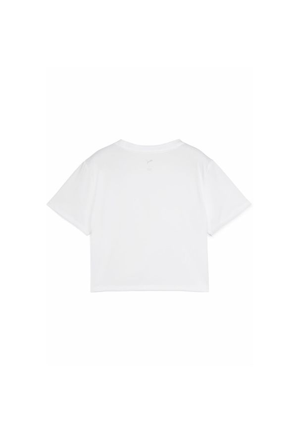 Puma - Damska krótka koszulka TAD ESSENTIALS PUMA White. Kolor: biały. Długość: krótkie