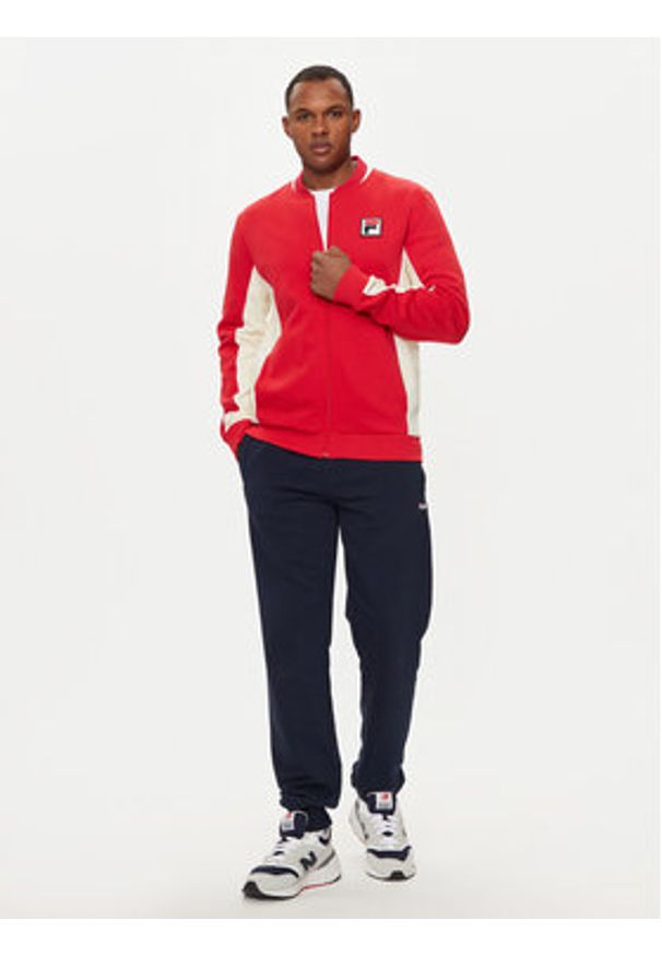 Fila Bluza Settanta FAM0645 Czerwony Regular Fit. Kolor: czerwony. Materiał: syntetyk, bawełna