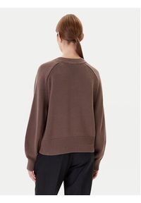TOMMY HILFIGER - Tommy Hilfiger Sweter WW0WW45700 Brązowy Regular Fit. Kolor: brązowy. Materiał: bawełna #4