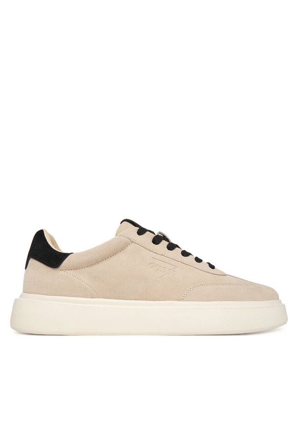Sneakersy Guess. Kolor: beżowy