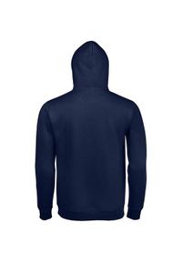 SOL'S - Męska Bluza Z Kapturem Spencer. Typ kołnierza: kaptur. Kolor: niebieski