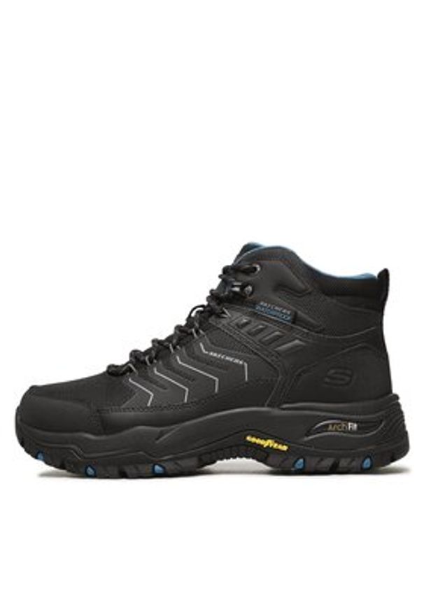 skechers - Skechers Trapery Arch Fit Dawson Raveno 204634/BLK Czarny. Kolor: czarny. Materiał: materiał