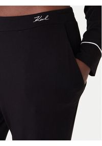 Karl Lagerfeld - KARL LAGERFELD Piżama B1W45010 Czarny Relaxed Fit. Kolor: czarny. Materiał: wiskoza #3