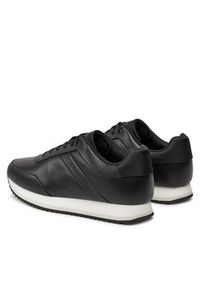 Calvin Klein Sneakersy Runner HW0HW02216 Czarny. Kolor: czarny. Materiał: skóra