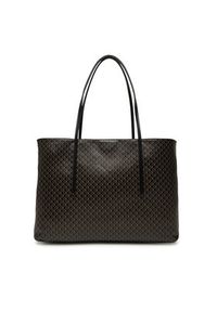 Calvin Klein Torebka Emblem Aop Tote W/ Pouch LV04F3266G Czarny. Kolor: czarny. Materiał: skórzane #5