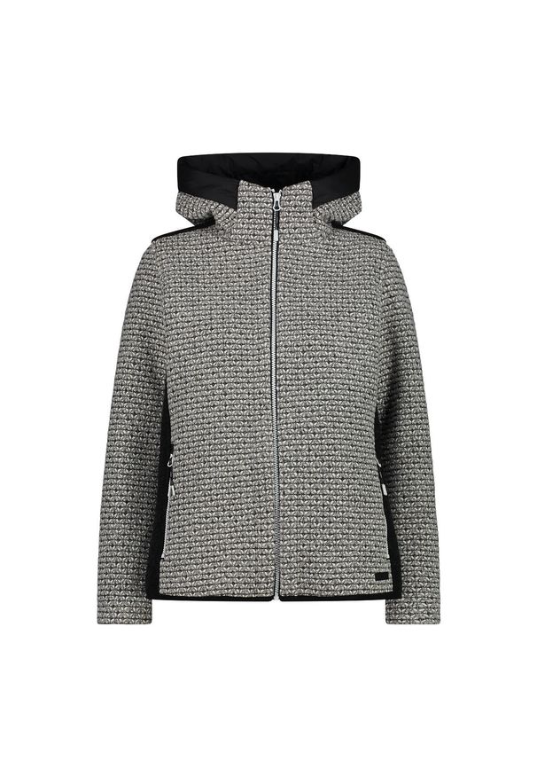 Damska kurtka z kapturem CMP. Typ kołnierza: kaptur. Kolor: szary, wielokolorowy, czarny