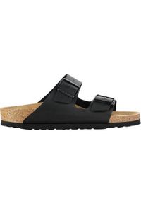 Klapki męskie Birkenstock Arizona. Kolor: wielokolorowy, czarny, brązowy. Materiał: materiał
