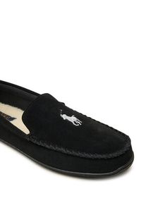 Polo Ralph Lauren Mokasyny Brenan 843955400004 Czarny. Kolor: czarny. Materiał: zamsz, skóra