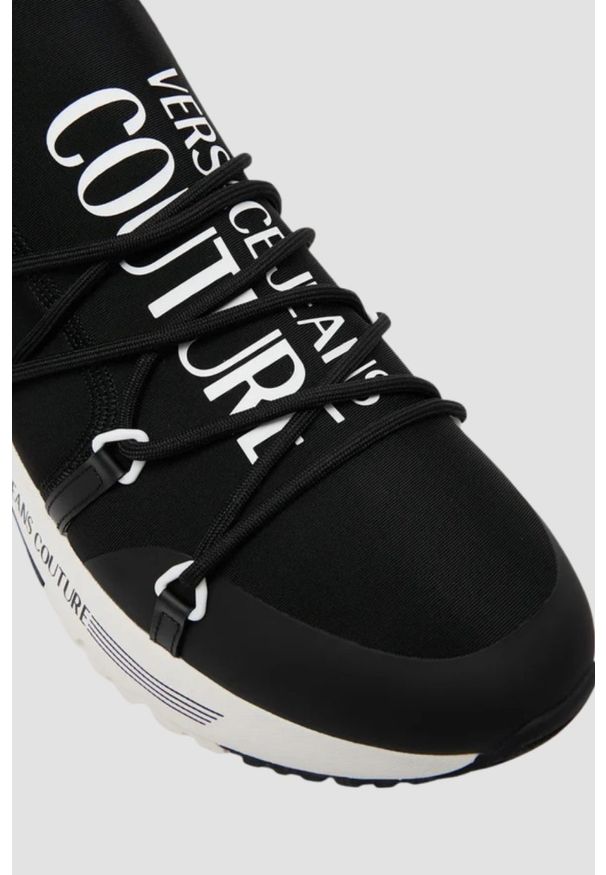 Versace Jeans Couture - VERSACE JEANS COUTURE Czarne męskie sneakersy Fondo Dynamic Dis. Sa6, Rozmiar 44. Kolor: czarny