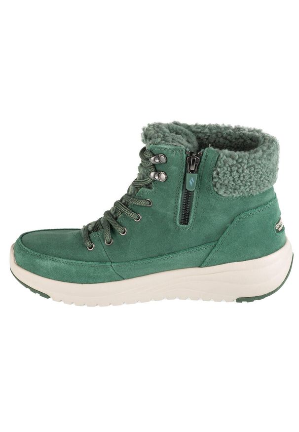 skechers - Buty zimowe damskie, On-The-Go Stellar - Winterize. Kolor: zielony. Sezon: zima