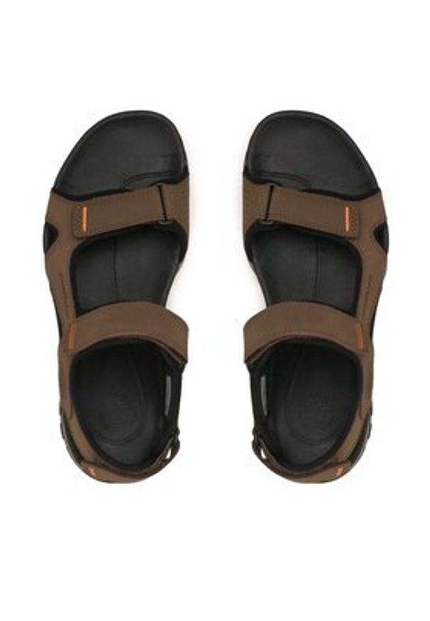 Timberland Sandały Lincoln Peak Strap Sandal TB0A5T489681 Brązowy. Kolor: brązowy. Materiał: skóra