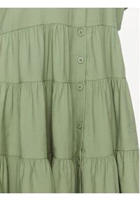 Silvian Heach Sukienka koszulowa GPP23328VE Zielony Regular Fit. Kolor: zielony. Materiał: wiskoza. Typ sukienki: koszulowe