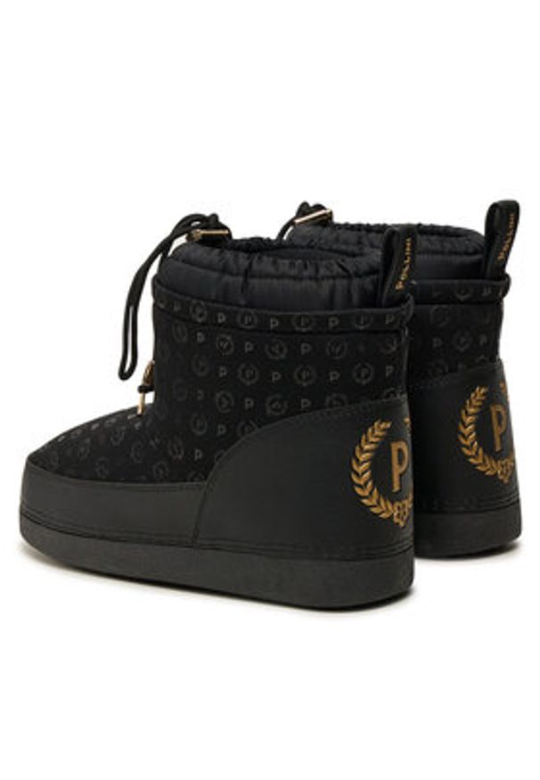 Pollini Śniegowce SA24213G0LXI100A Czarny. Kolor: czarny. Materiał: materiał