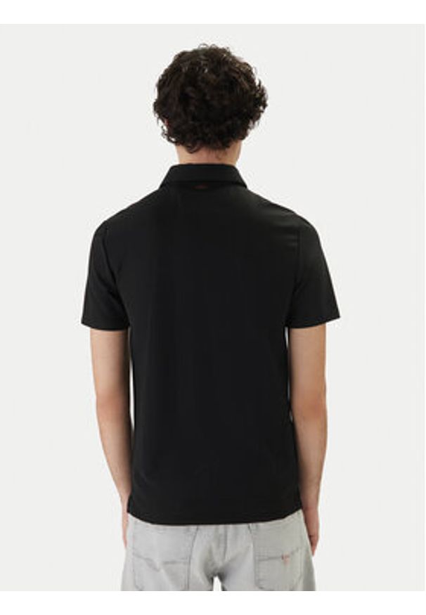 Guess Polo M6RP02 KD202 Czarny Slim Fit. Typ kołnierza: polo. Kolor: czarny. Materiał: syntetyk