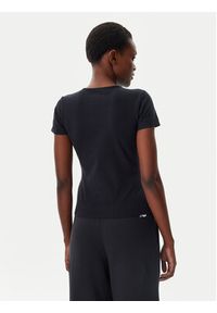 New Balance T-Shirt WT51958 Czarny Slim Fit. Kolor: czarny. Materiał: bawełna