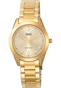 Zegarek damski QQ Q82B-008P CYRKONIE złoty. Kolor: złoty #1