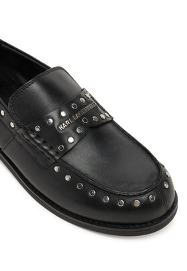 Karl Lagerfeld - KARL LAGERFELD Lordsy KL42125S Czarny. Kolor: czarny. Materiał: skóra