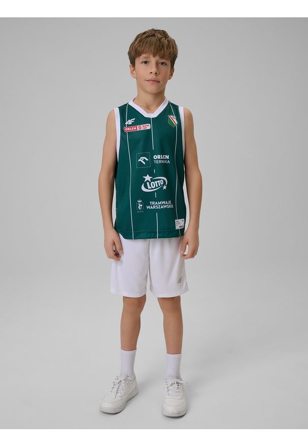4f - 4F Koszulka meczowa replika domowa z sezonu 2025/26 dziecięca 4F x Legia Warszawa - zielona 134/140 (8-10 lat). Kolor: zielony. Materiał: materiał. Wzór: nadruk. Sezon: lato. Sport: fitness