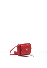 Big Star Accessories - Torebka damska Big Star, z klapą zamykaną na zatrzask i zamkiem błyskawicznym wokół, czerwona, GG674008. Kolor: czerwony. Wzór: aplikacja. Rozmiar: małe. Styl: elegancki, casual. Rodzaj torebki: do ręki #4
