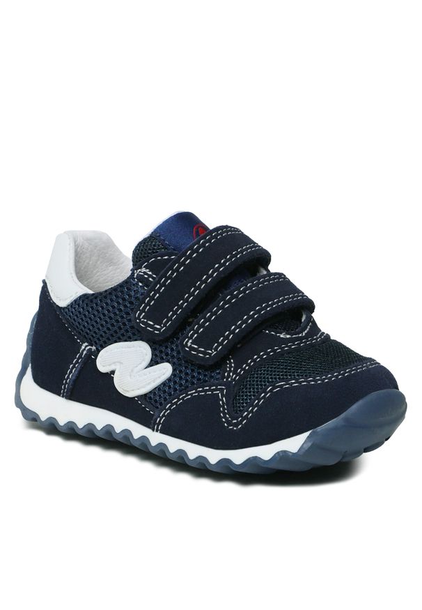 Sneakersy Naturino Sammy 2 Vl. 0012016558.01.1C49 M Navy/White. Kolor: niebieski. Materiał: zamsz, skóra