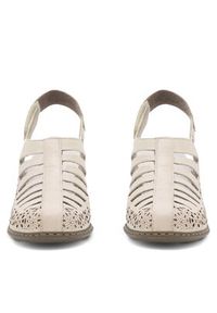 Rieker Półbuty 40959-60 Beżowy. Kolor: beżowy. Materiał: skóra #3