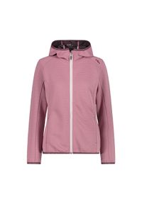 Bluza damska z kapturem CMP. Typ kołnierza: kaptur. Kolor: różowy. Styl: sportowy. Sport: turystyka piesza #1