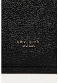 Kate Spade - Torebka skórzana. Kolor: czarny. Materiał: skórzane. Rodzaj torebki: na ramię #5