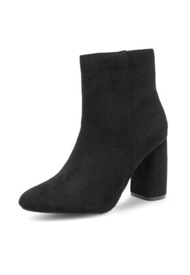 DeeZee Botki LS5079-08 Czarny. Kolor: czarny. Materiał: materiał