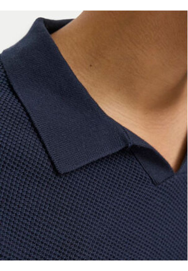Jack & Jones - Jack&Jones Polo Ceaston 12273012 Granatowy Regular Fit. Typ kołnierza: polo. Kolor: niebieski. Materiał: bawełna