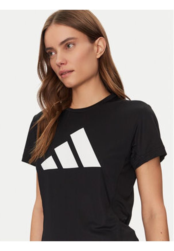 Adidas - adidas Koszulka techniczna Run It IL7227 Czarny Regular Fit. Kolor: czarny. Materiał: syntetyk. Sport: bieganie
