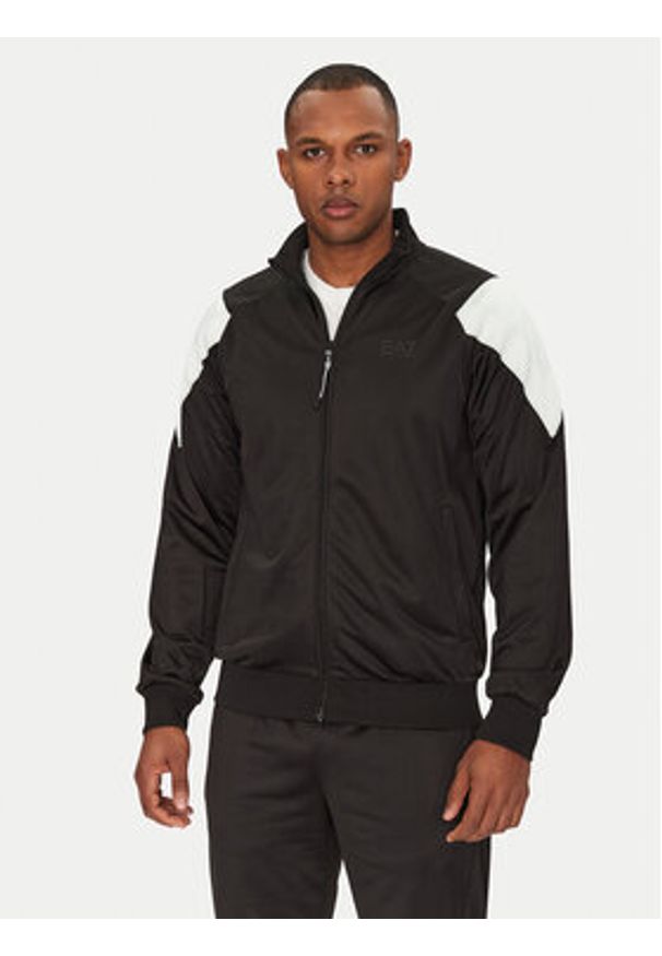 EA7 Emporio Armani Dres 7M000275 AF12449 UC001 Czarny Regular Fit. Kolor: czarny. Materiał: syntetyk, bawełna