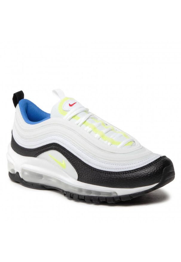 Buty sportowe damskie Nike Air Max 97 GS białe. Kolor: wielokolorowy, biały, czarny. Model: Nike Air Max. Sport: turystyka piesza