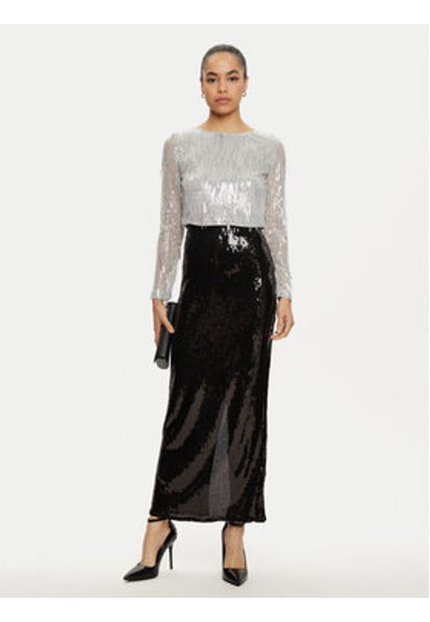 only - ONLY Spódnica maxi Mary 15337139 Czarny Regular Fit. Kolor: czarny. Materiał: syntetyk